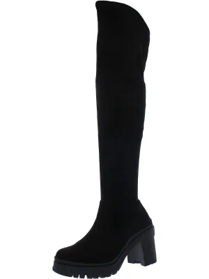 Fernn Womens Faux Leather Tall Over-The-Knee Boots