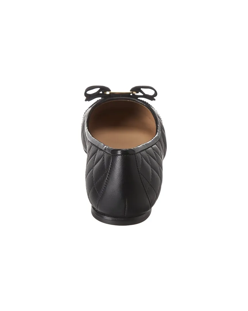 Ferragamo Varina Quilted Leather Ballet Flat
