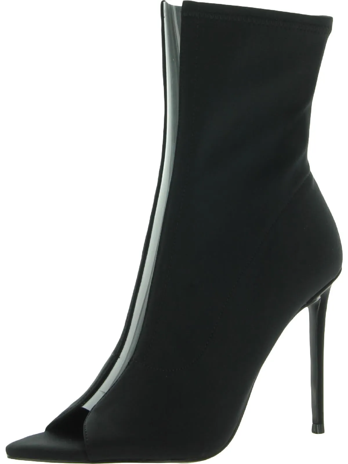 Finley Womens Satin Peep-Toe Ankle Boots
