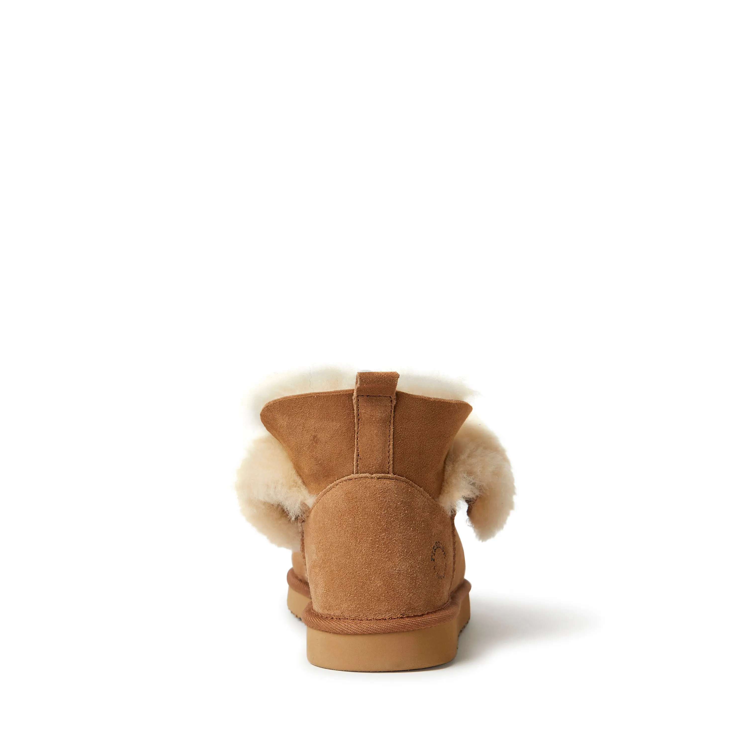 Fireside By Dearfoams Women's Perth Genuine Shearling Foldover Boot