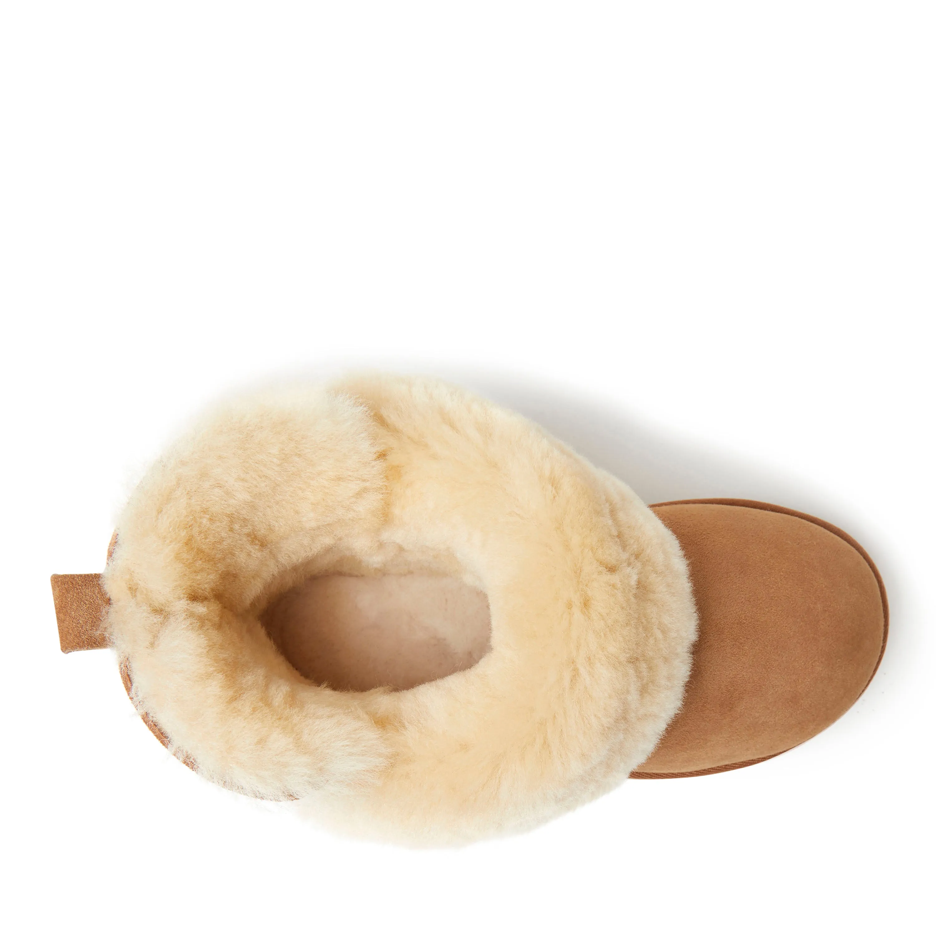 Fireside By Dearfoams Women's Perth Genuine Shearling Foldover Boot