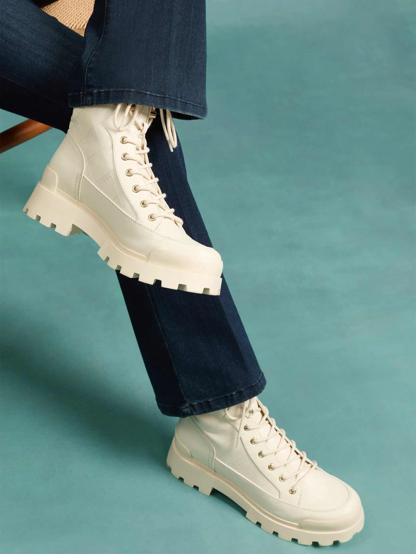 Flirra Quilted Hiker Boots