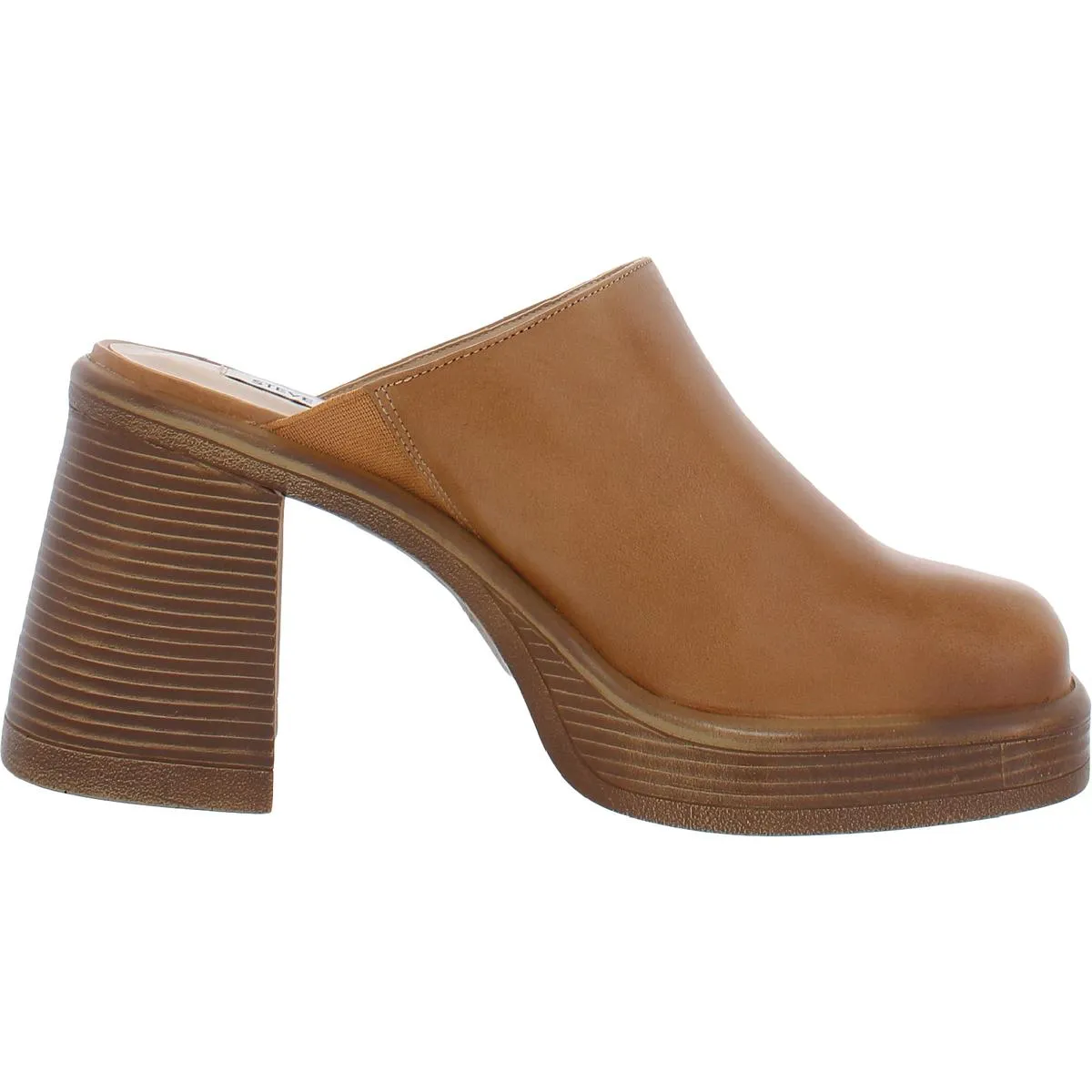 Flirtie Womens Leather Platform Mules