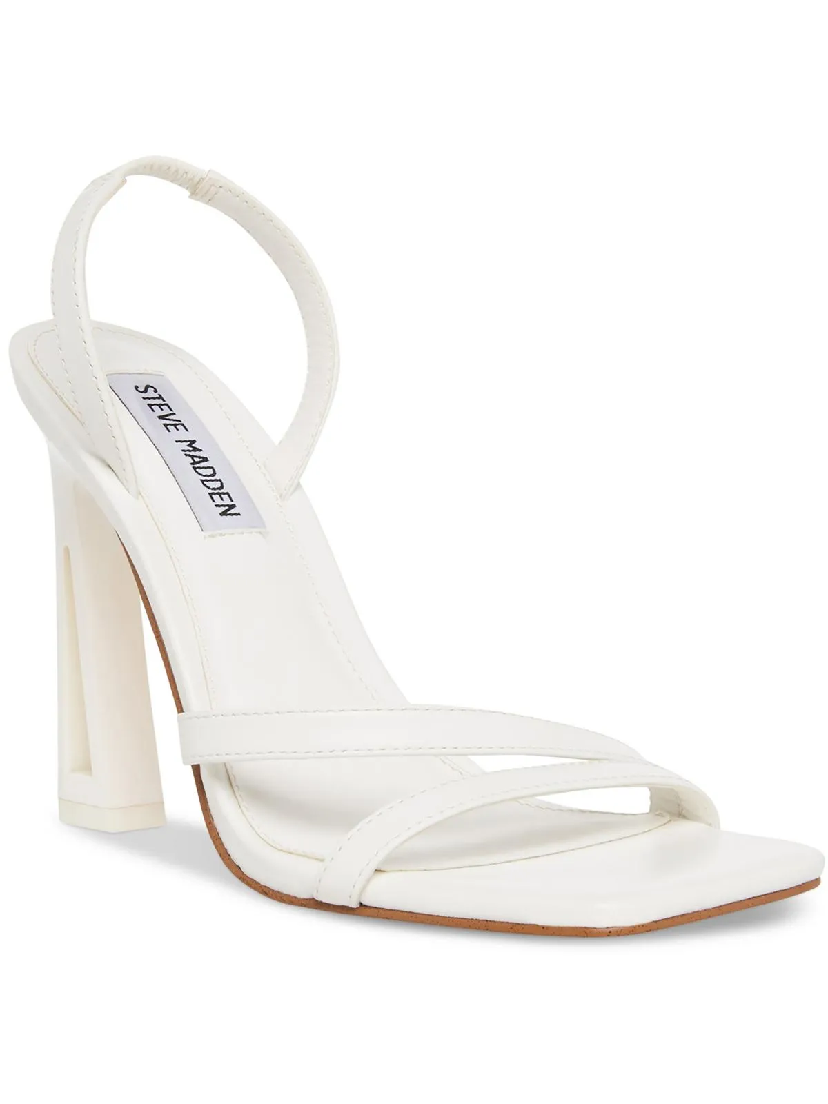 Forcce Womens Leather Dressy Slingback Heels