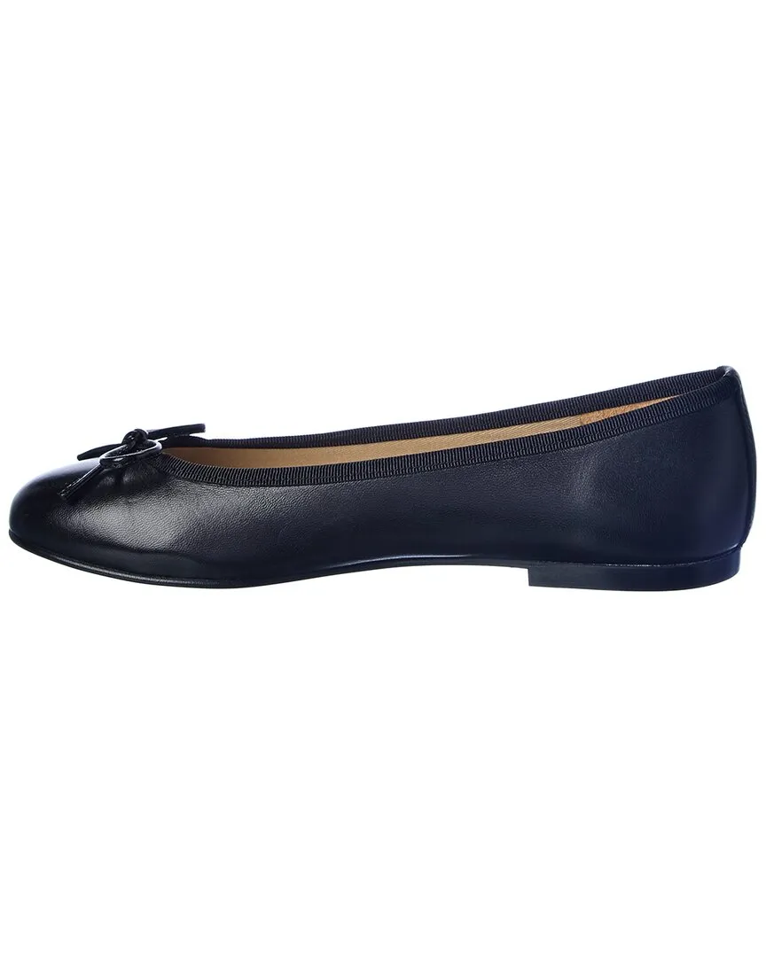 French Sole Emerald Leather Flat