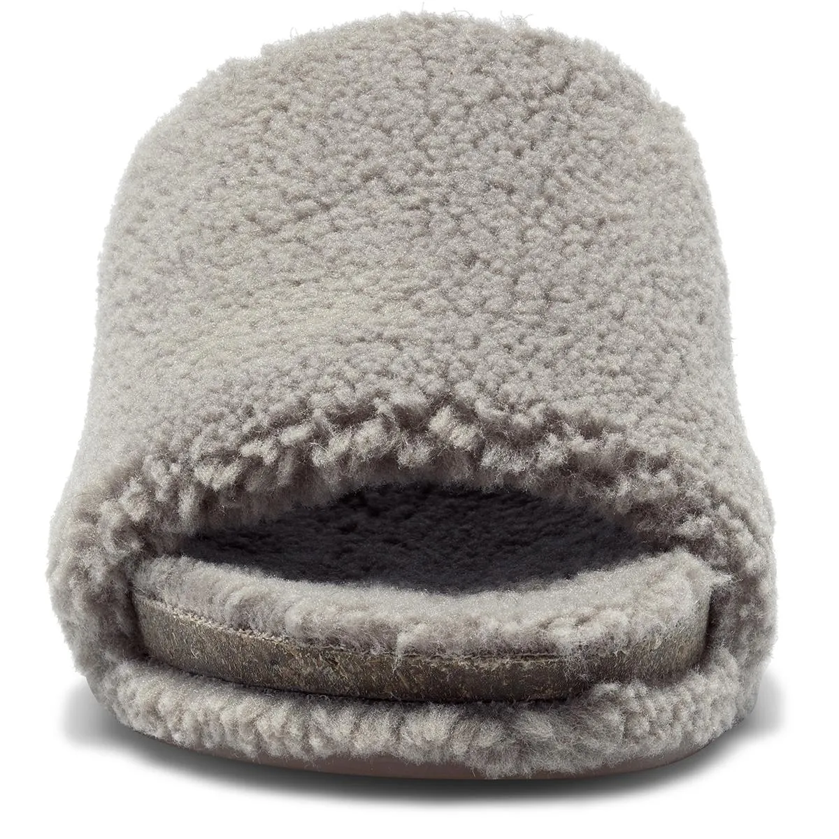 Gadini Womens Faux Fur Open Toe Fleece Slippers