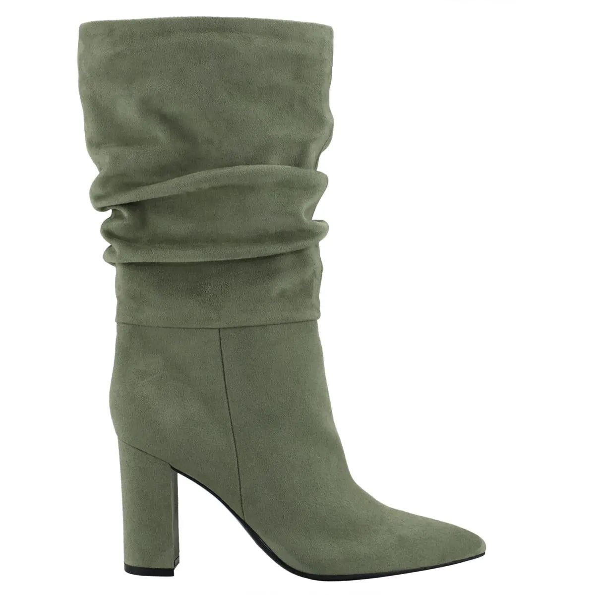 Galley Womens Faux Suede Slouchy Mid-Calf Boots