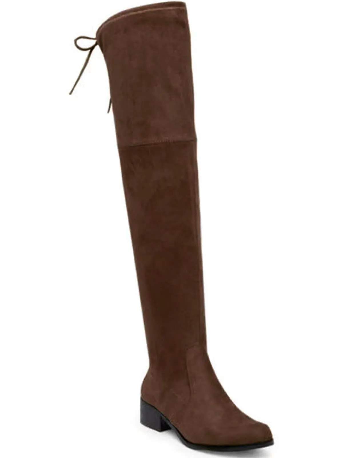 Gammon Womens Faux Suede Pull On Over-The-Knee Boots