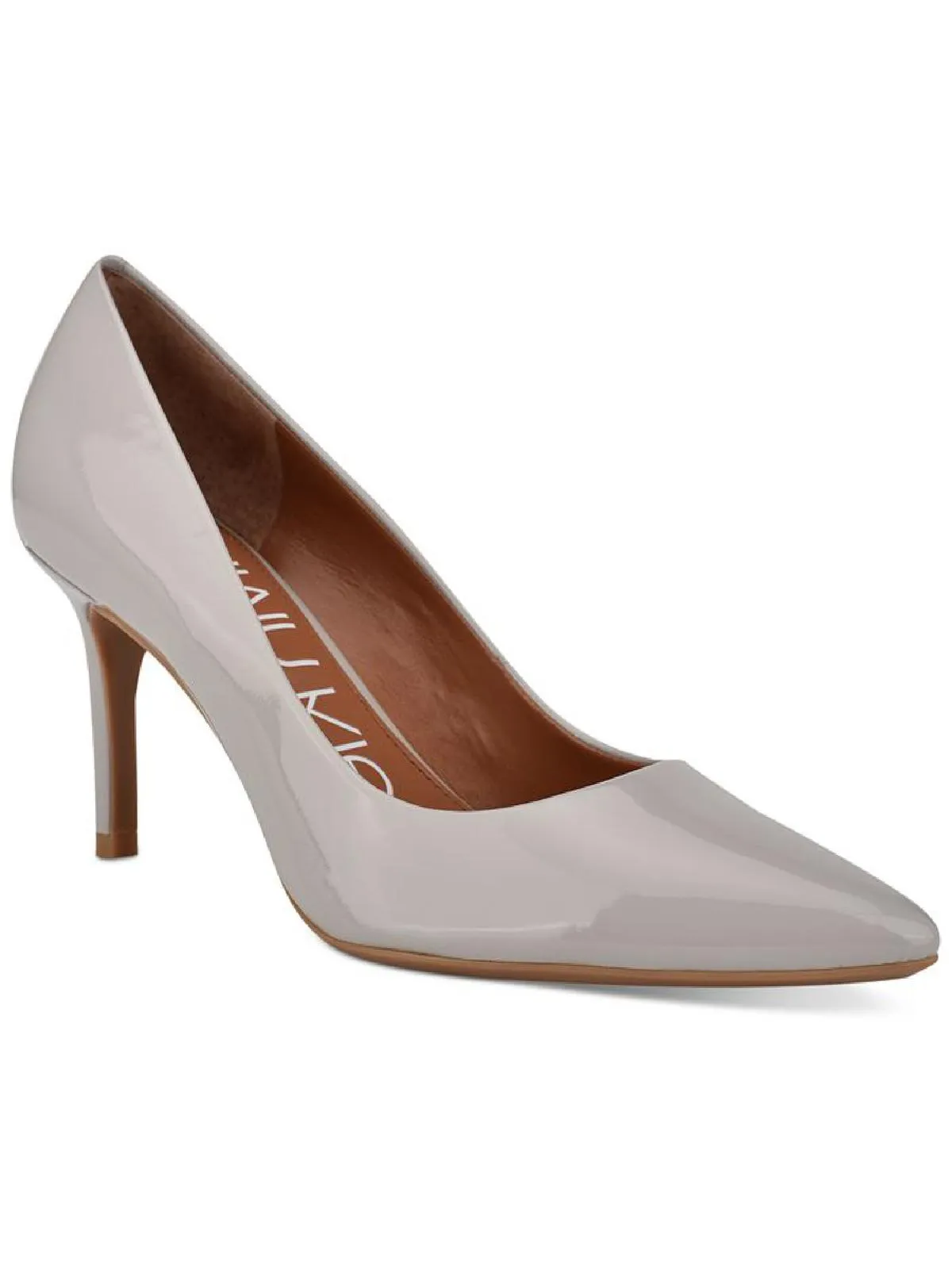 Gayle Womens Leather Pointed Toe Heels