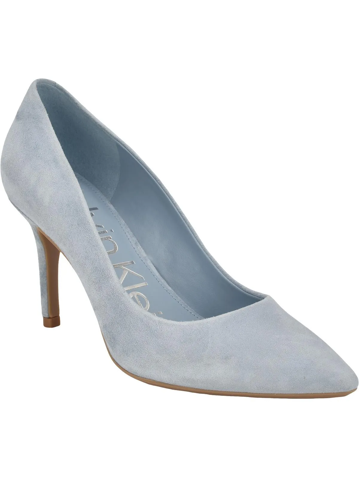 Gayle Womens Leather Pointed Toe Heels