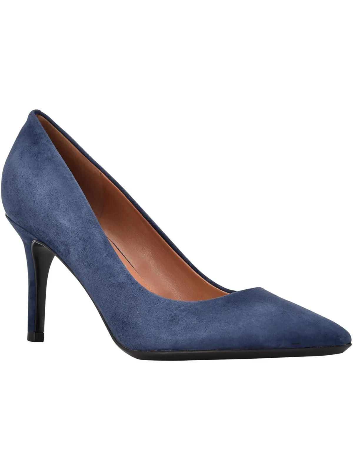 Gayle Womens Leather Pointed Toe Heels