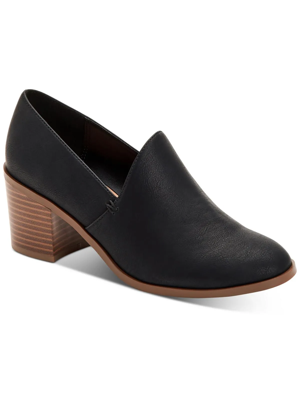 Gayle Womens Leather Pointed Toe Heels