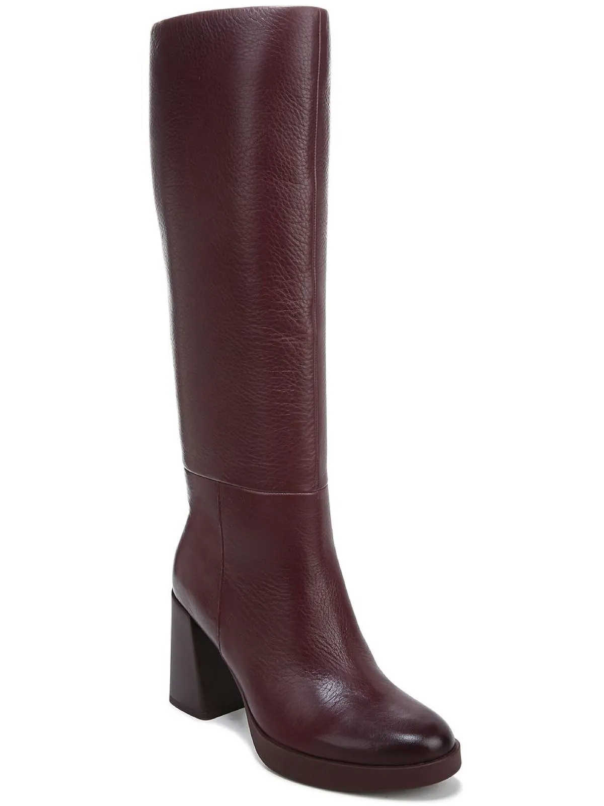 Genn-Align Womens Leather Round Toe Knee-High Boots