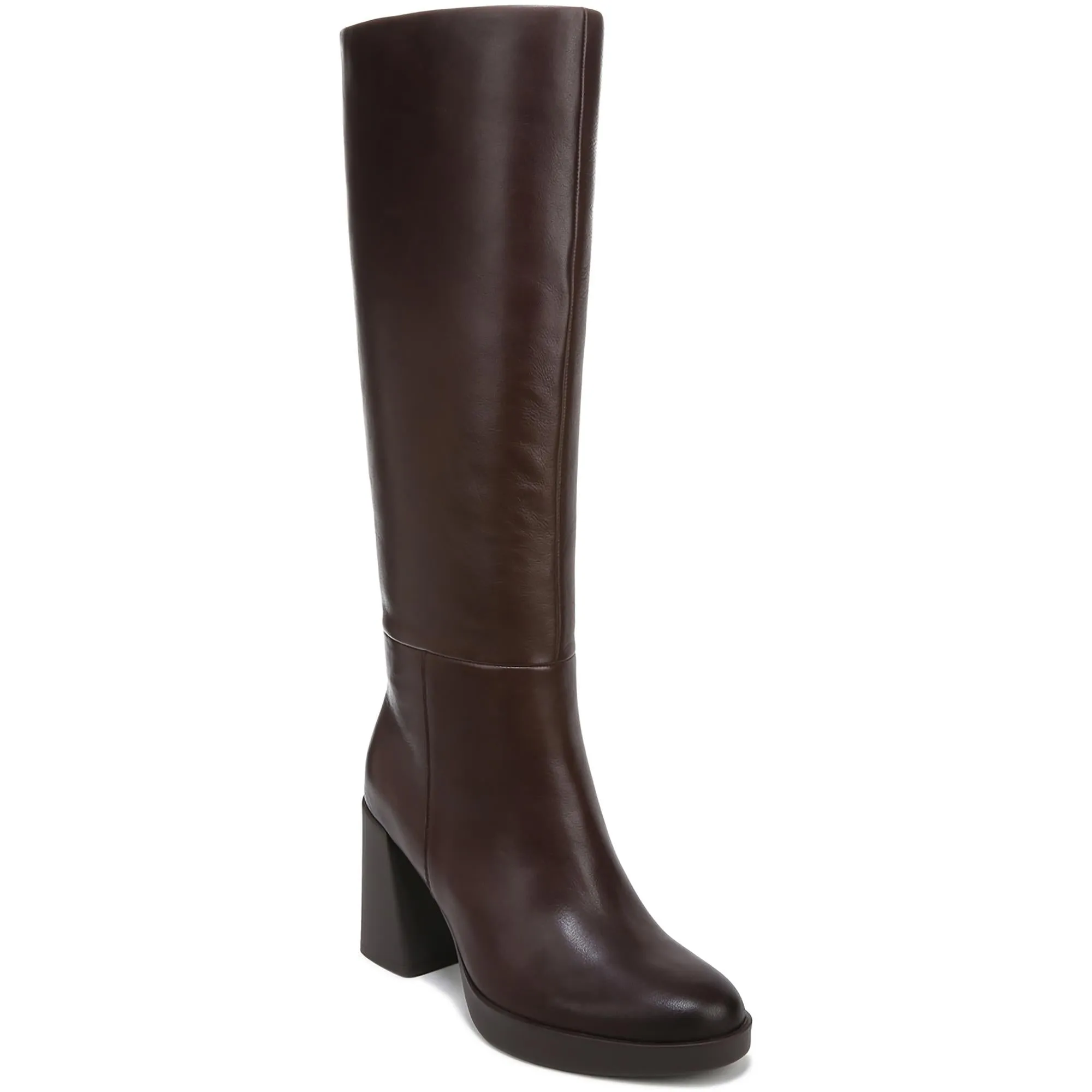 Genn-Align Womens Leather Round Toe Knee-High Boots