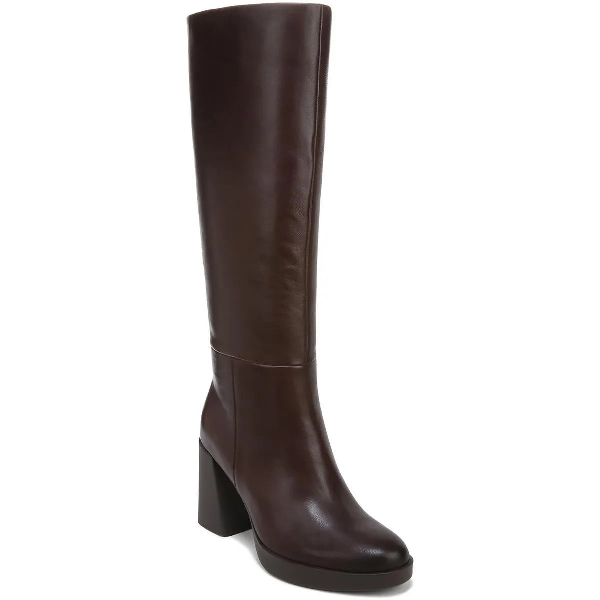Genn-Align Womens Leather Round Toe Knee-High Boots
