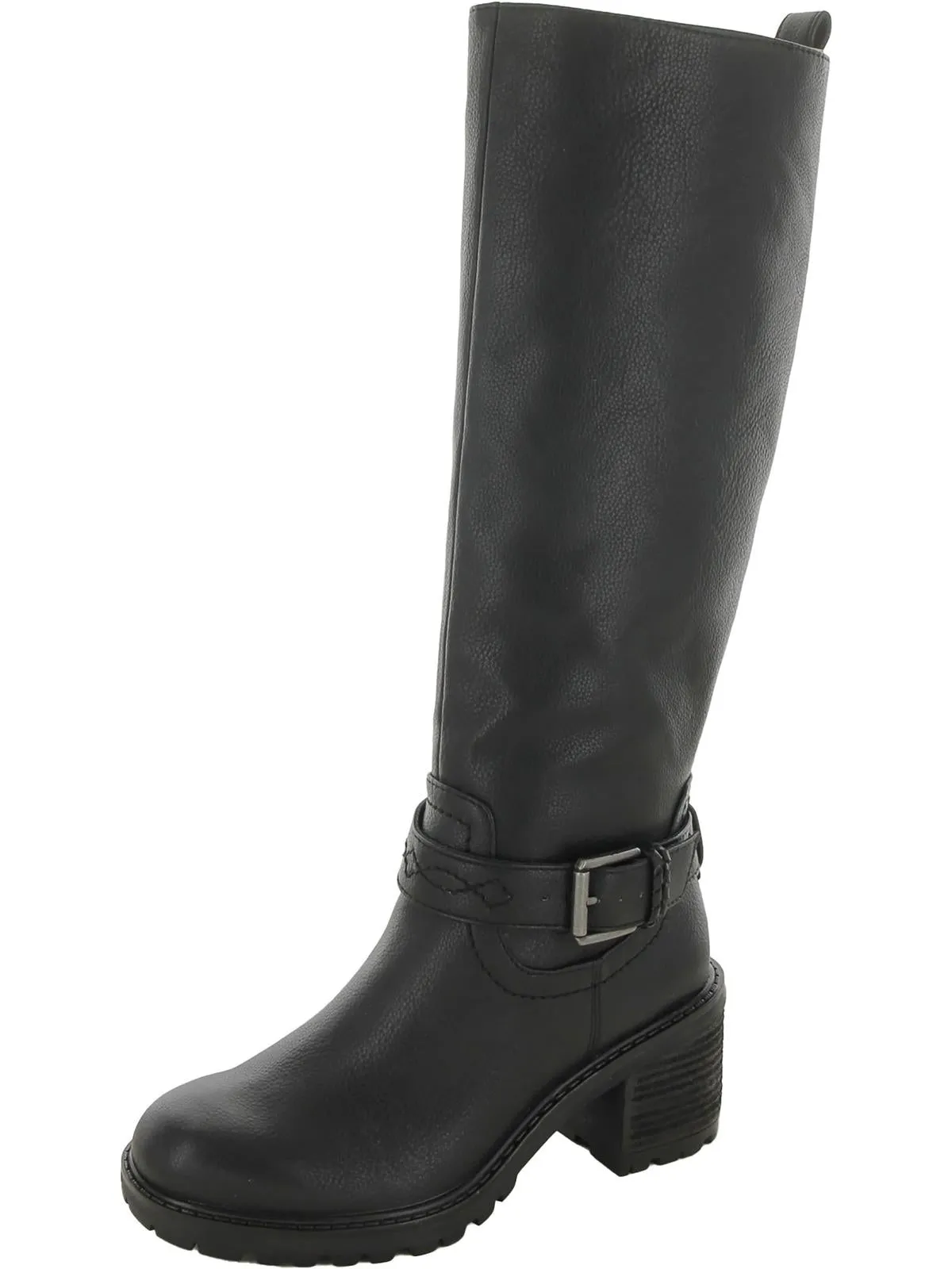 Georgia  Womens Faux Leather Riding Knee-High Boots