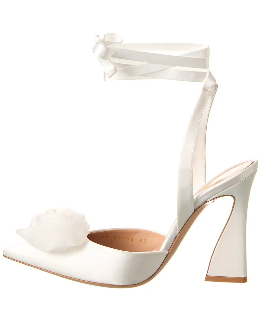 Gianvito Rossi 105 Satin Slingback Pump