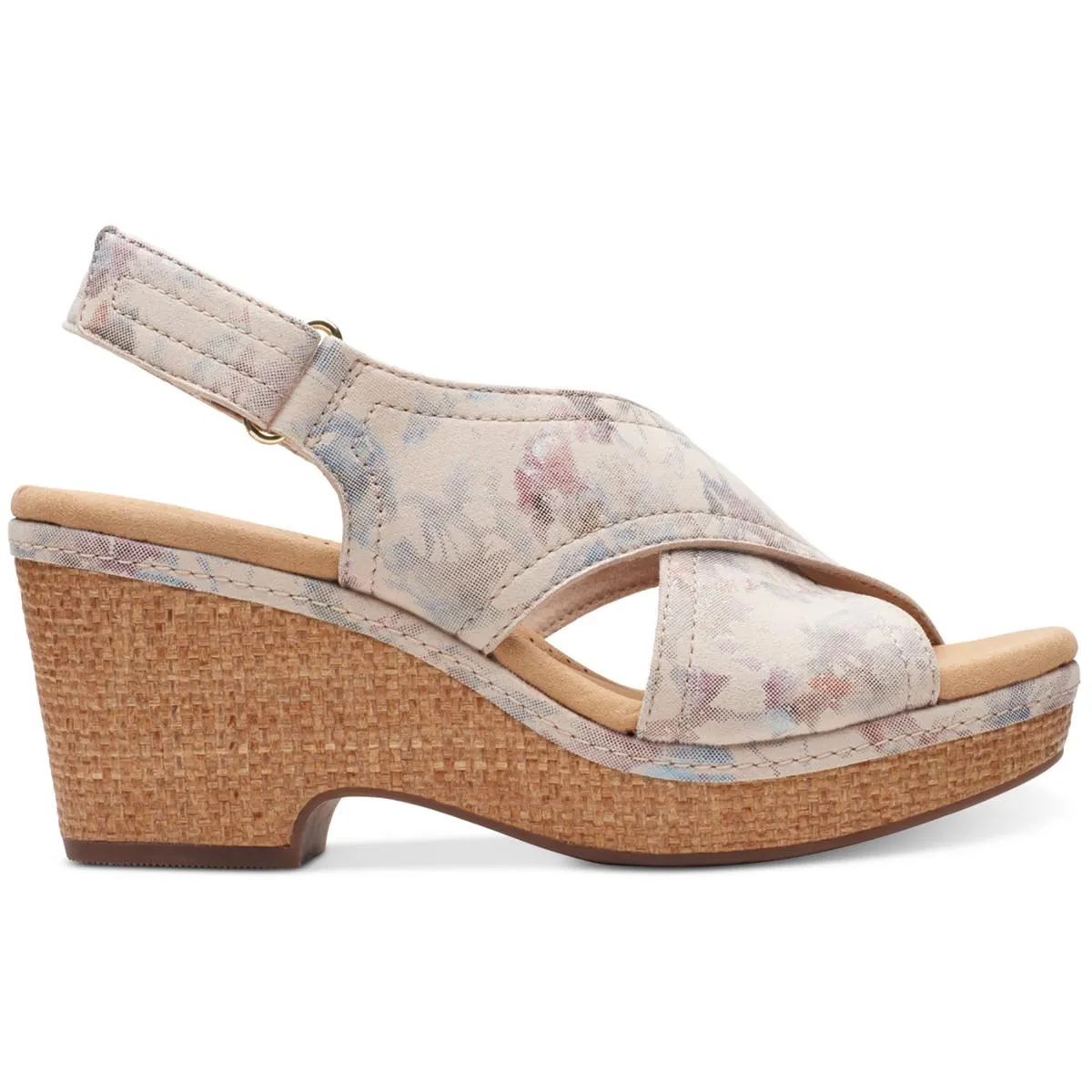 Giselle Cove Womens Suede Slingback Platform Sandals