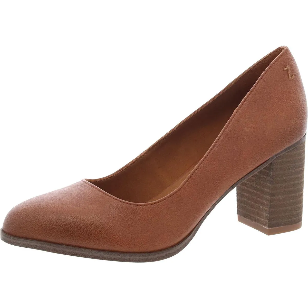 Gloria Womens Leather Slip-On Pumps
