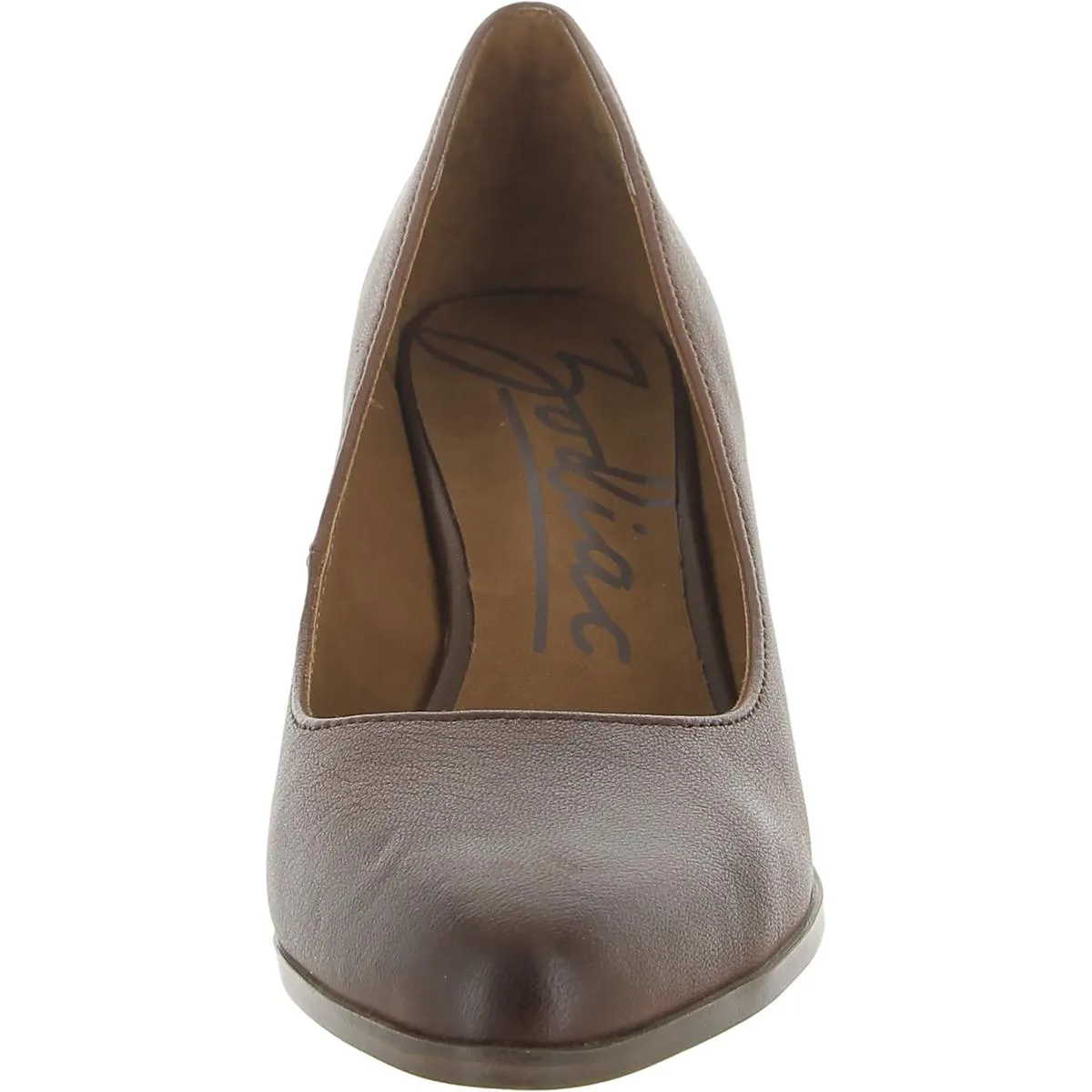 Gloria Womens Leather Slip-On Pumps