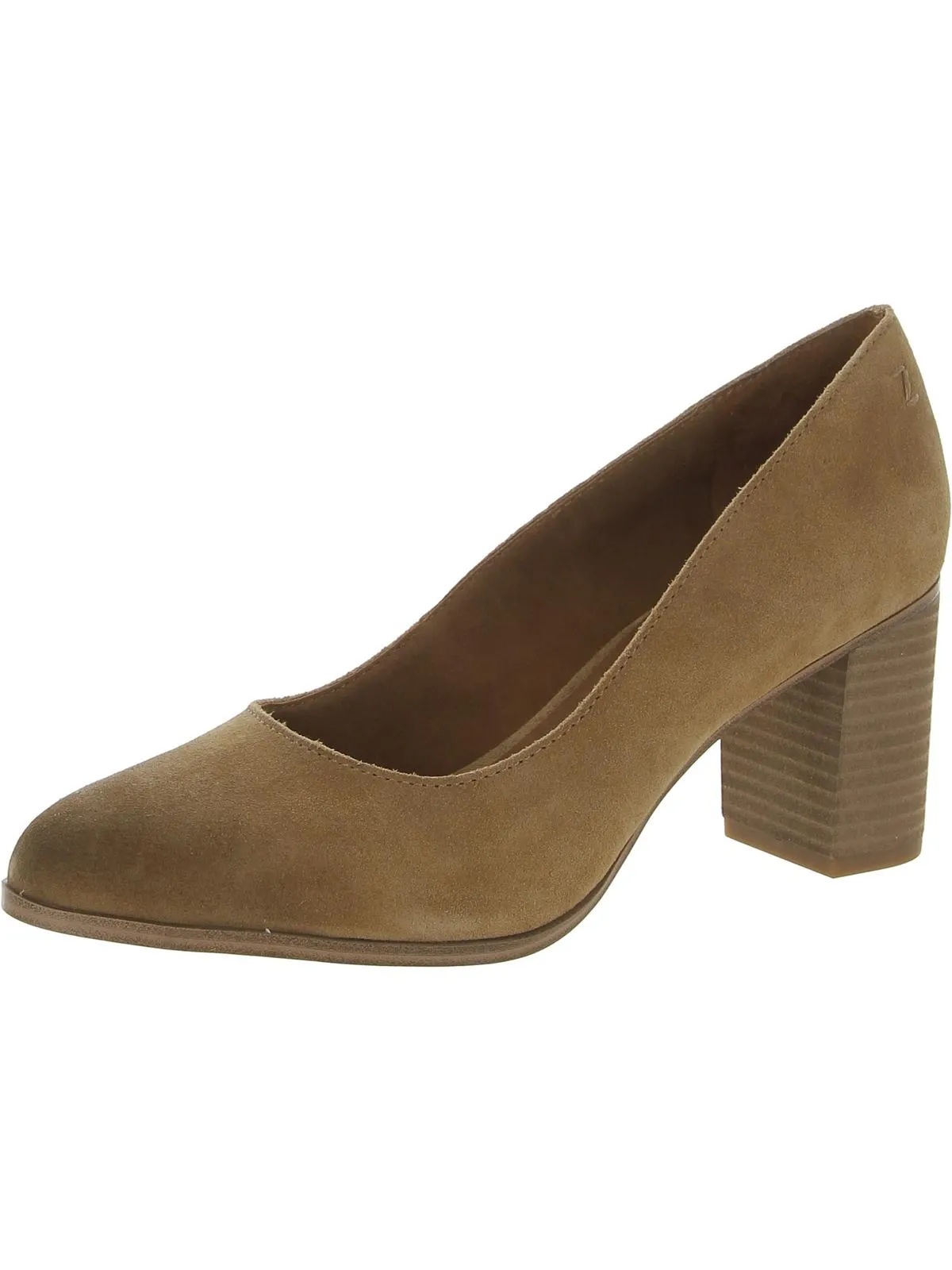Gloria Womens Leather Slip-On Pumps