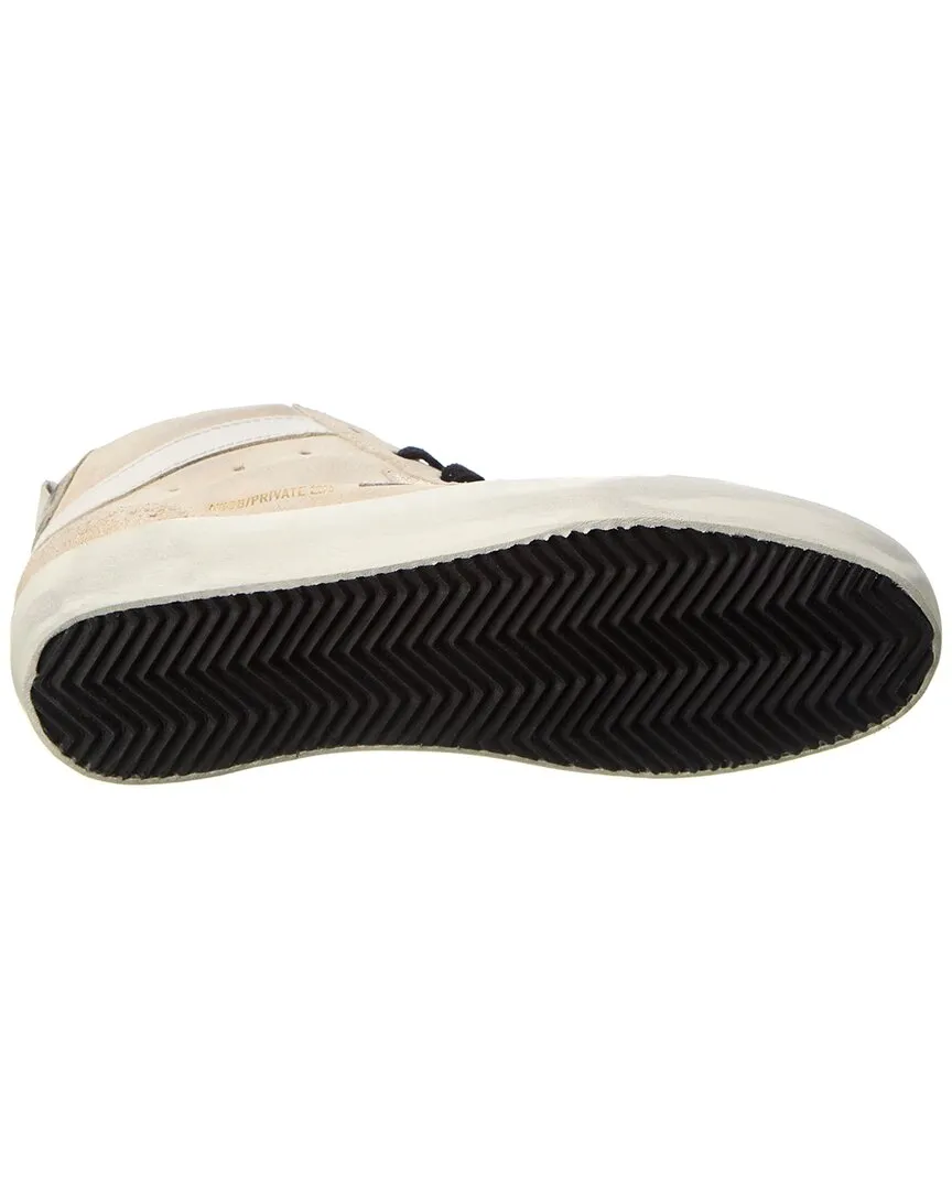 Golden Goose Midstar Suede & Glitter Sneaker