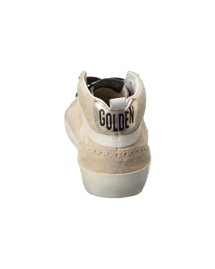 Golden Goose Midstar Suede & Glitter Sneaker