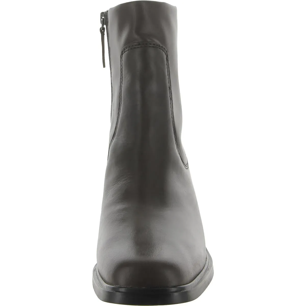 Gracelyn Womens Leather Square Toe Ankle Boots