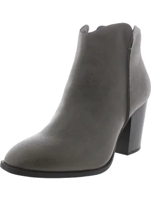 Graceyy Womens Faux Leather Block Heel Ankle Boots