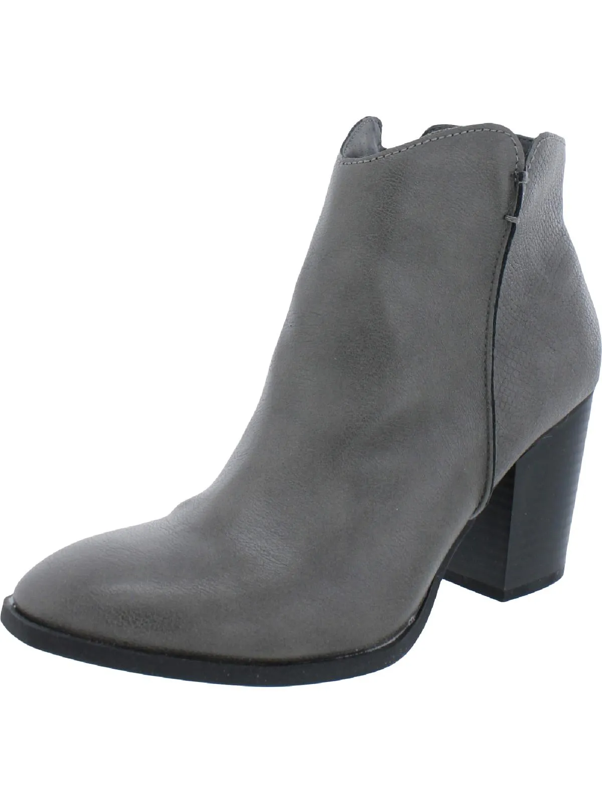 Graceyy  Womens Faux Leather Embossed Booties