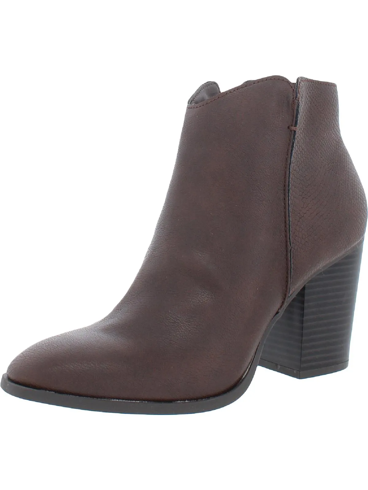 Graceyy  Womens Faux Leather Embossed Booties
