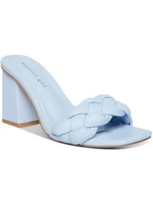 Gracy Womens Braided Padded Insole Slide Sandals