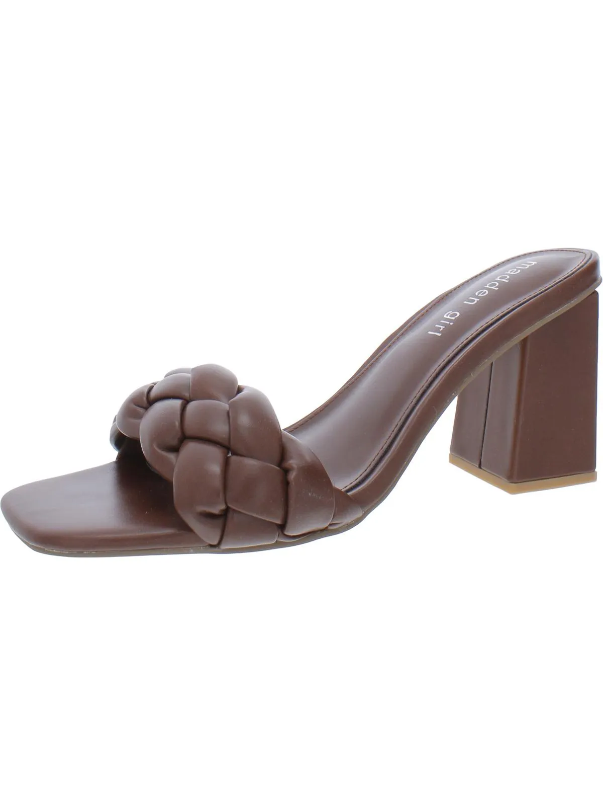 Gracy Womens Braided Padded Insole Slide Sandals