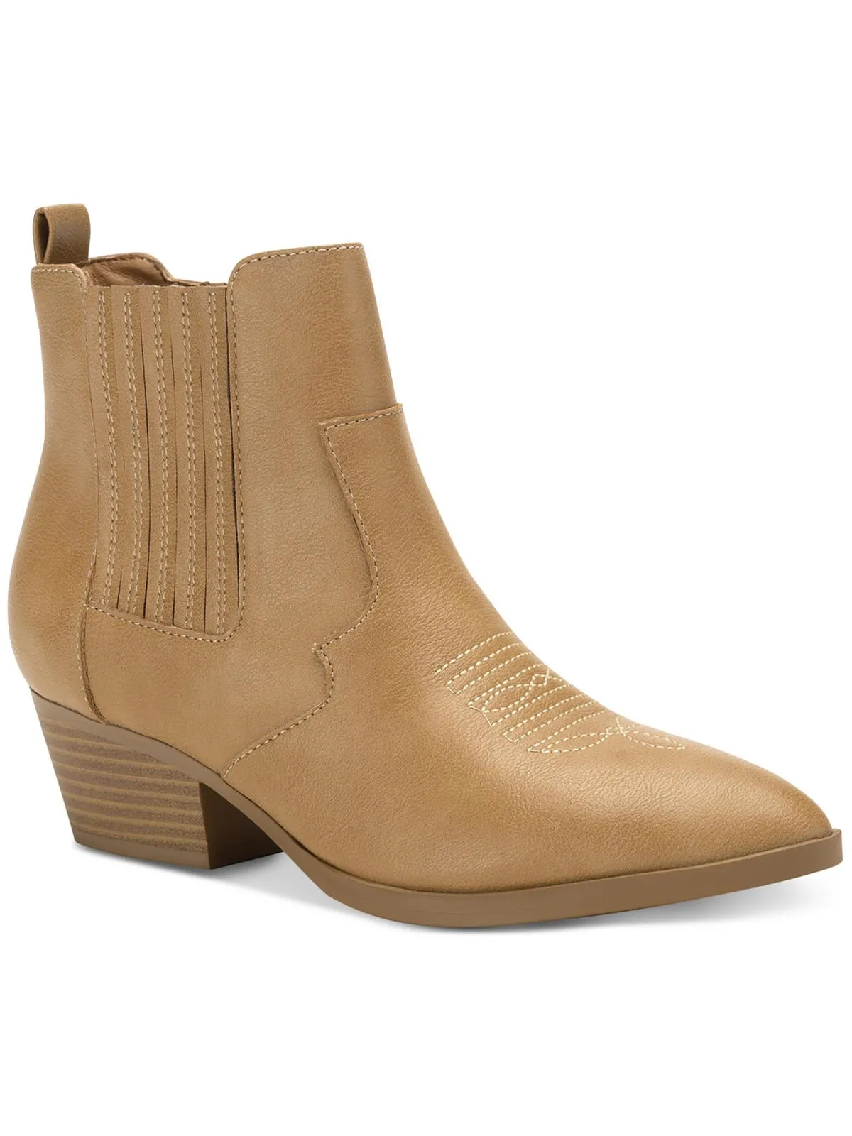 Grangerr Womens Pointed toe Side Zip Ankle Boots