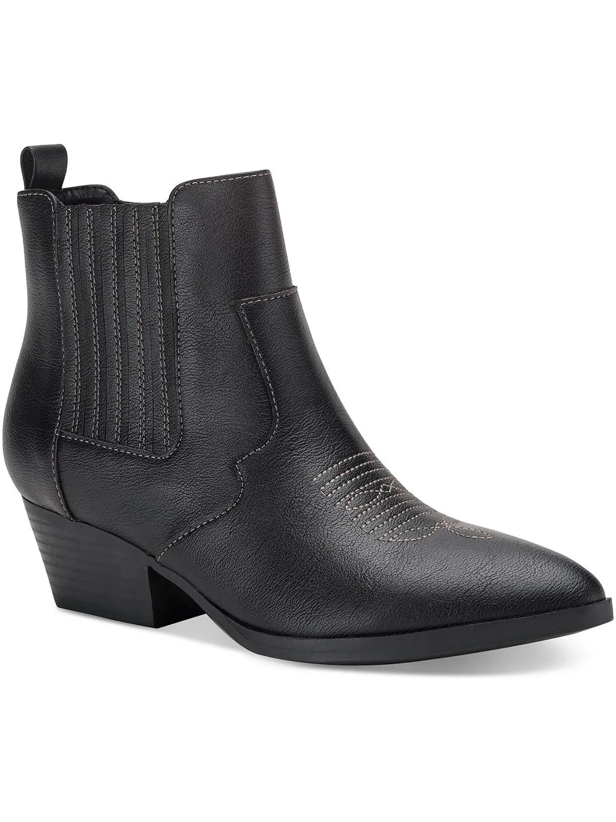 Grangerr Womens Pointed toe Side Zip Ankle Boots