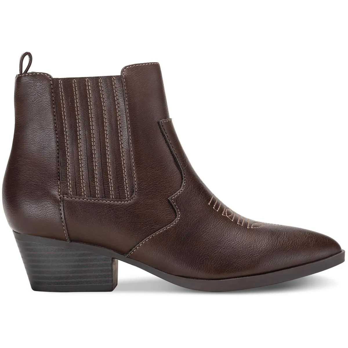 Grangerr Womens Pointed toe Side Zip Ankle Boots