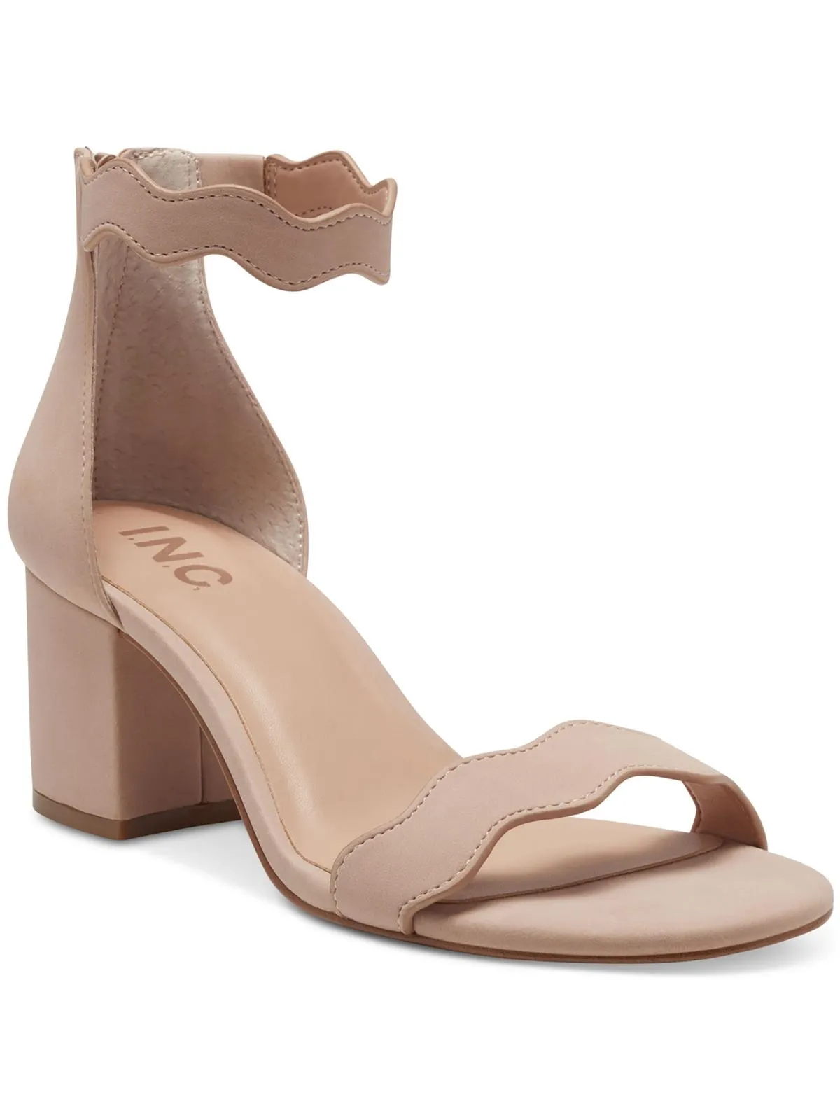 Hadwin Womens Leather Block Heel Heels