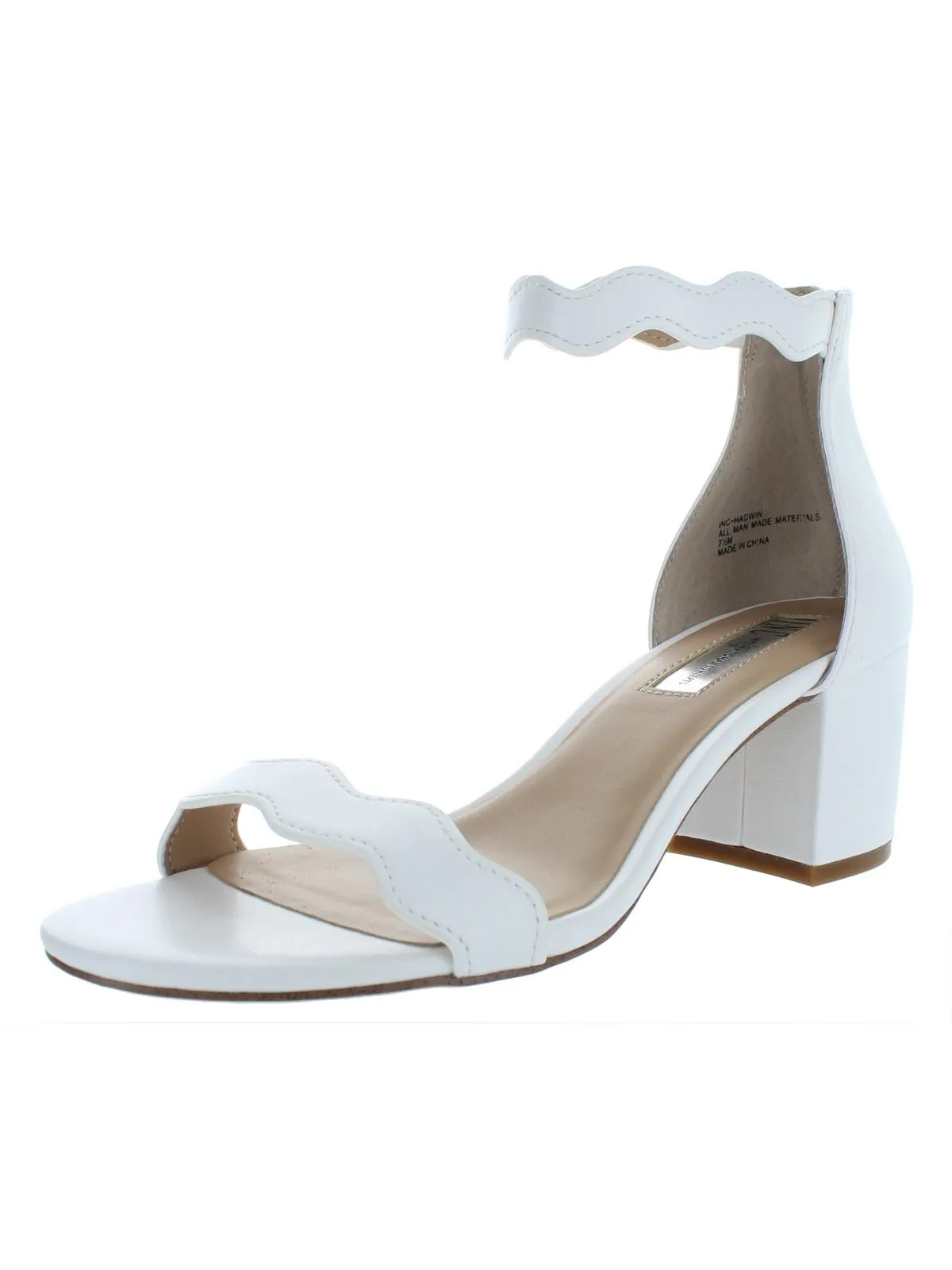 Hadwin Womens Leather Block Heel Heels