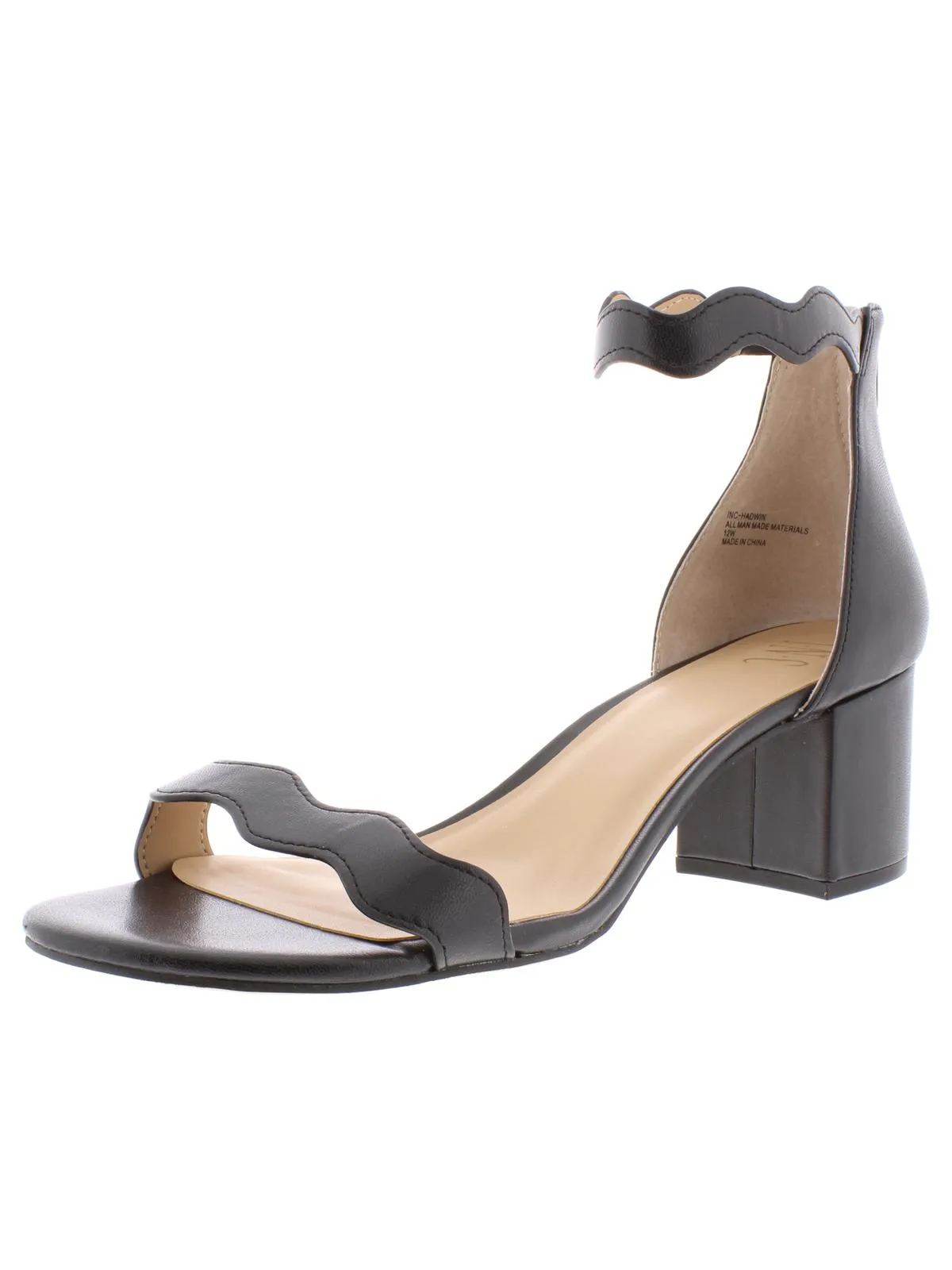 Hadwin Womens Leather Block Heel Heels