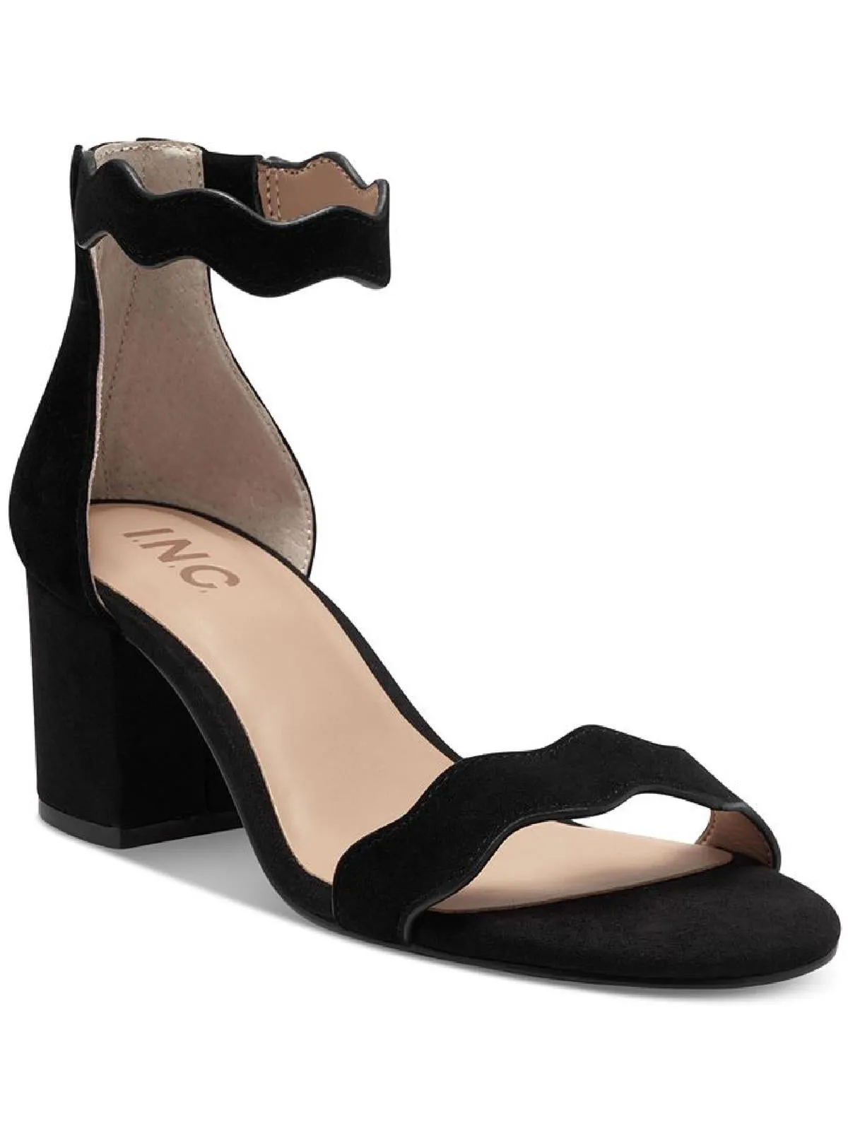 Hadwin Womens Leather Block Heel Heels