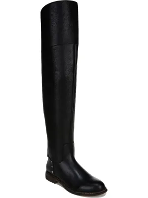 Haleen Womens Leather Riding Over-The-Knee Boots