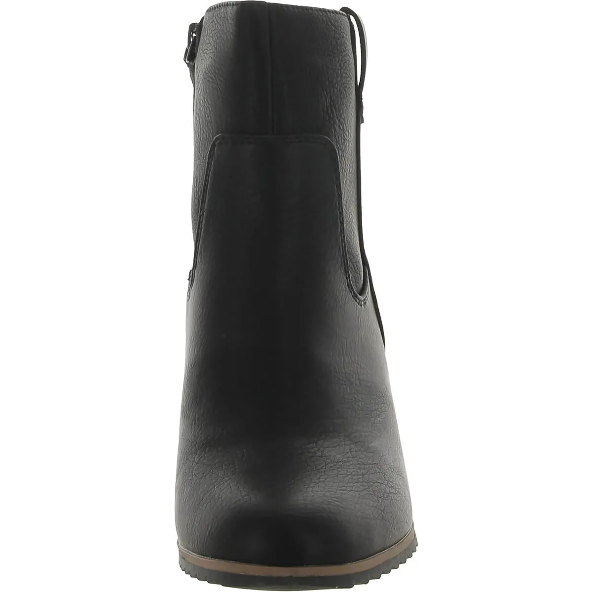 Haley West Womens Faux Leather Ankle Booties