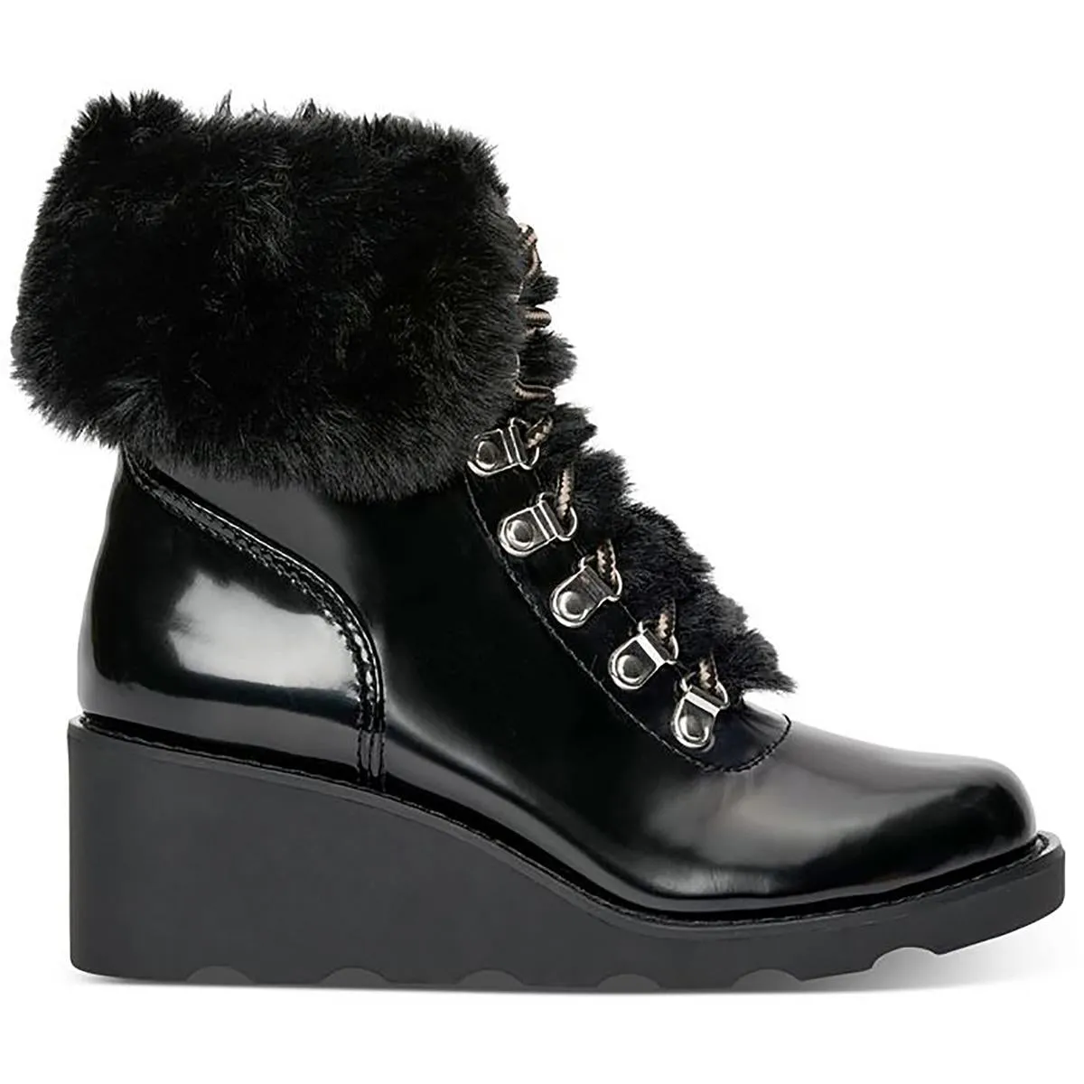 Hannia Womens Padded Insole Lace Up Booties