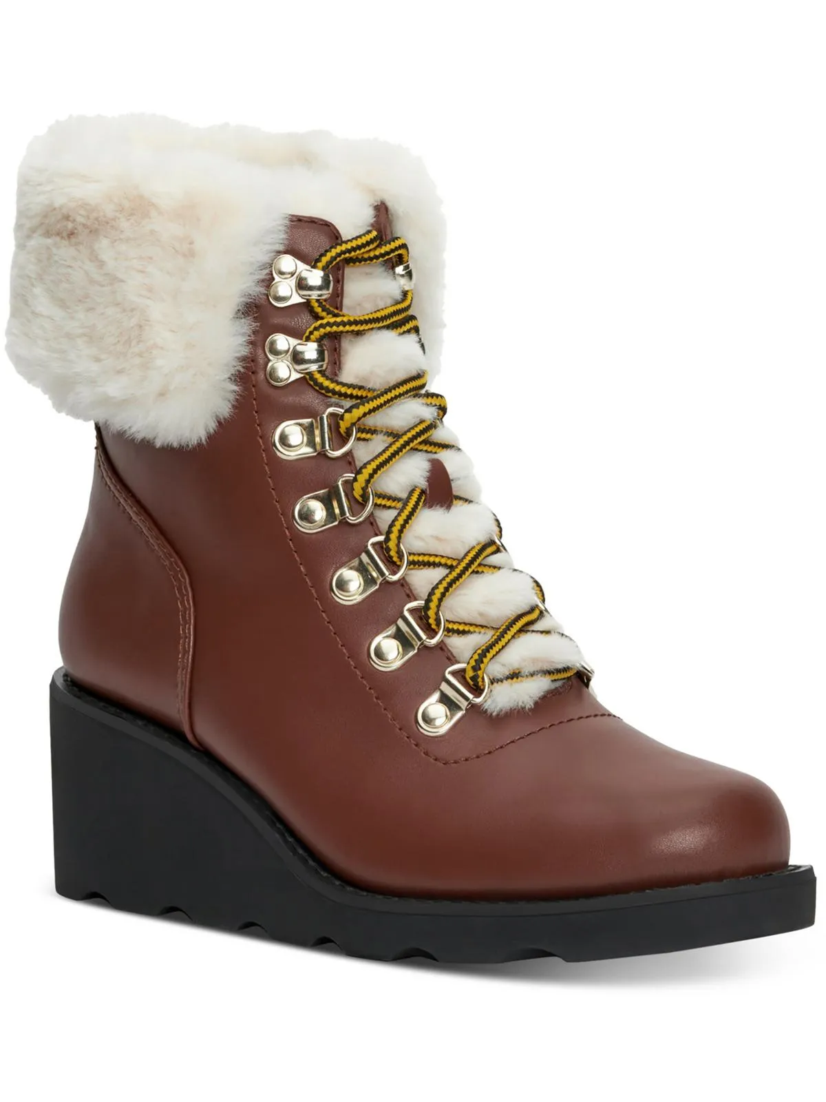 Hannia Womens Padded Insole Lace Up Booties