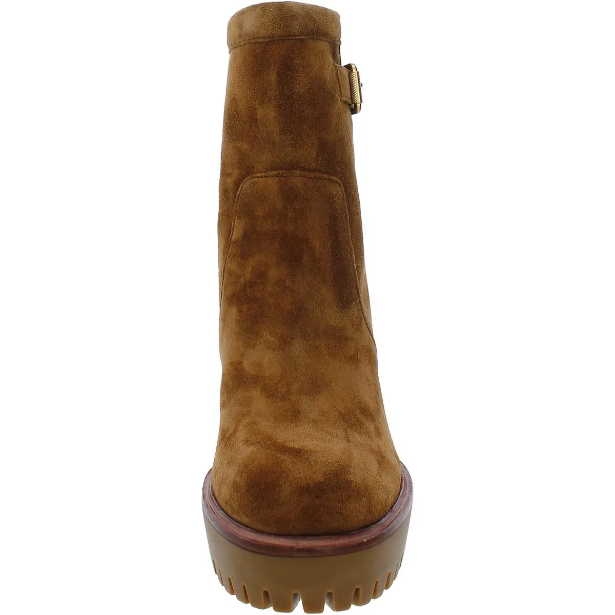 Hannigan Womens Suede Lug Sole Ankle Boots