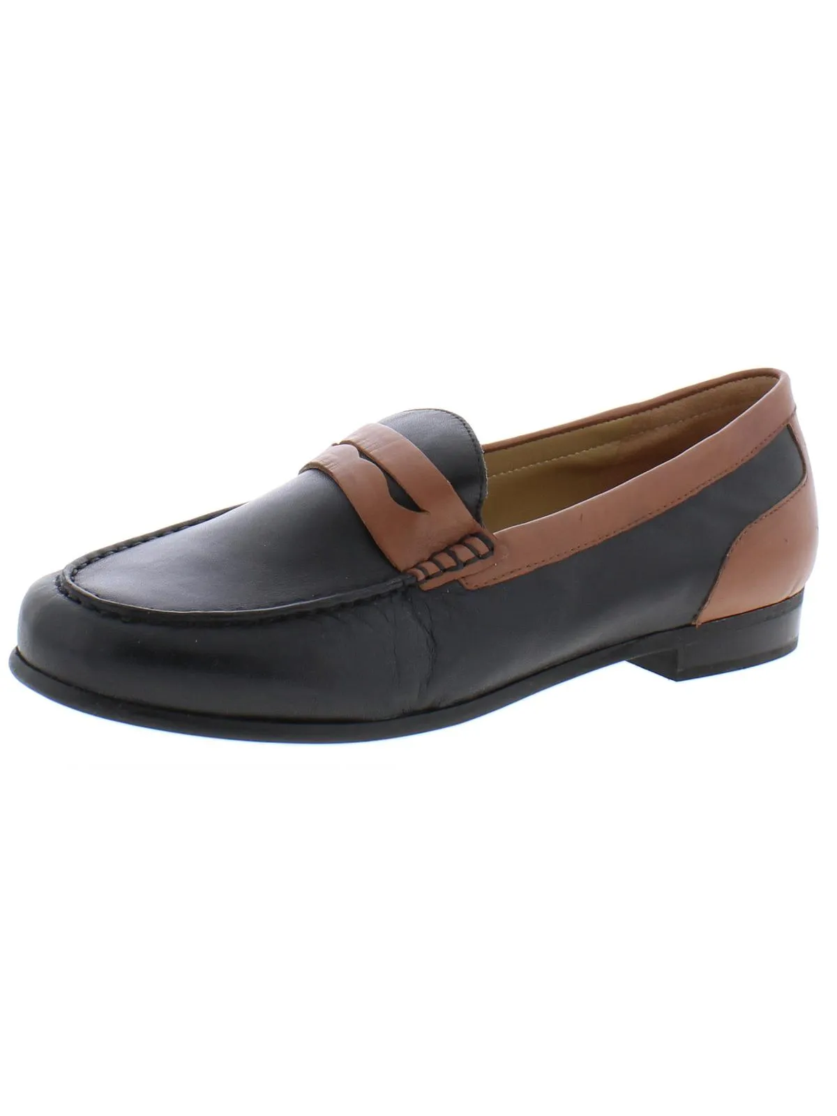 Harper Womens Solid Moc Toe Loafers