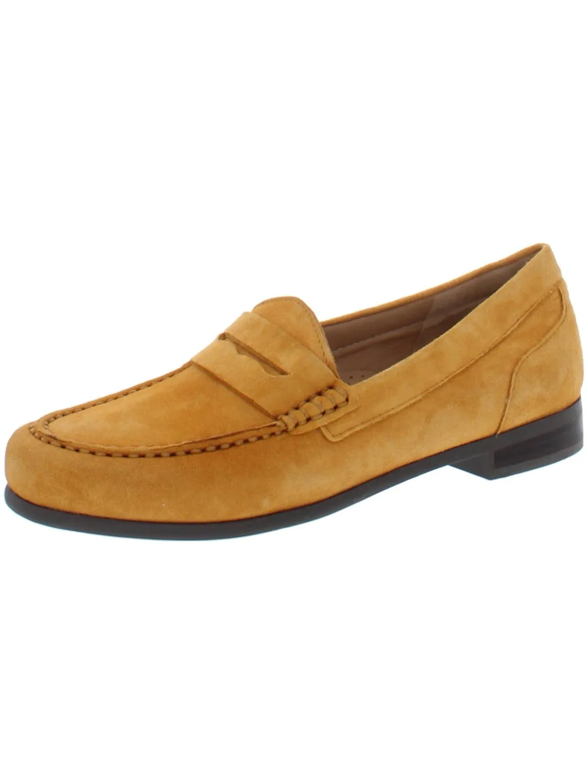 Harper Womens Solid Moc Toe Loafers