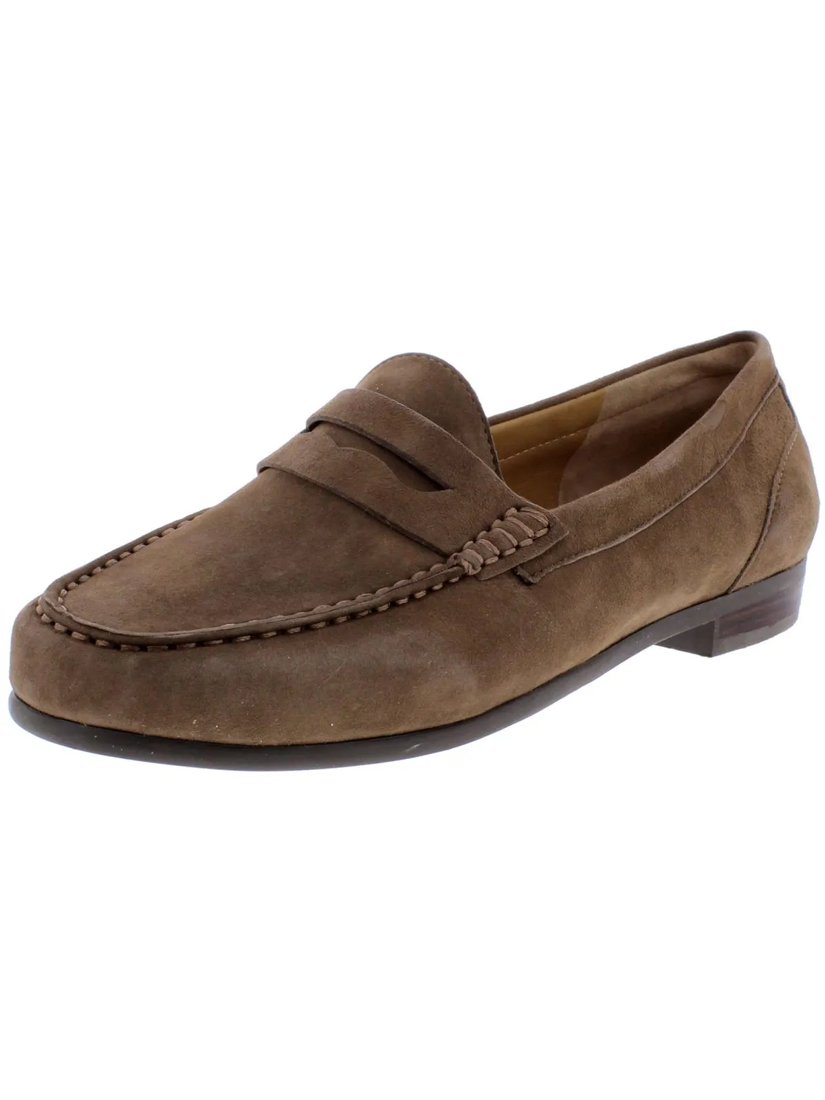 Harper Womens Solid Moc Toe Loafers