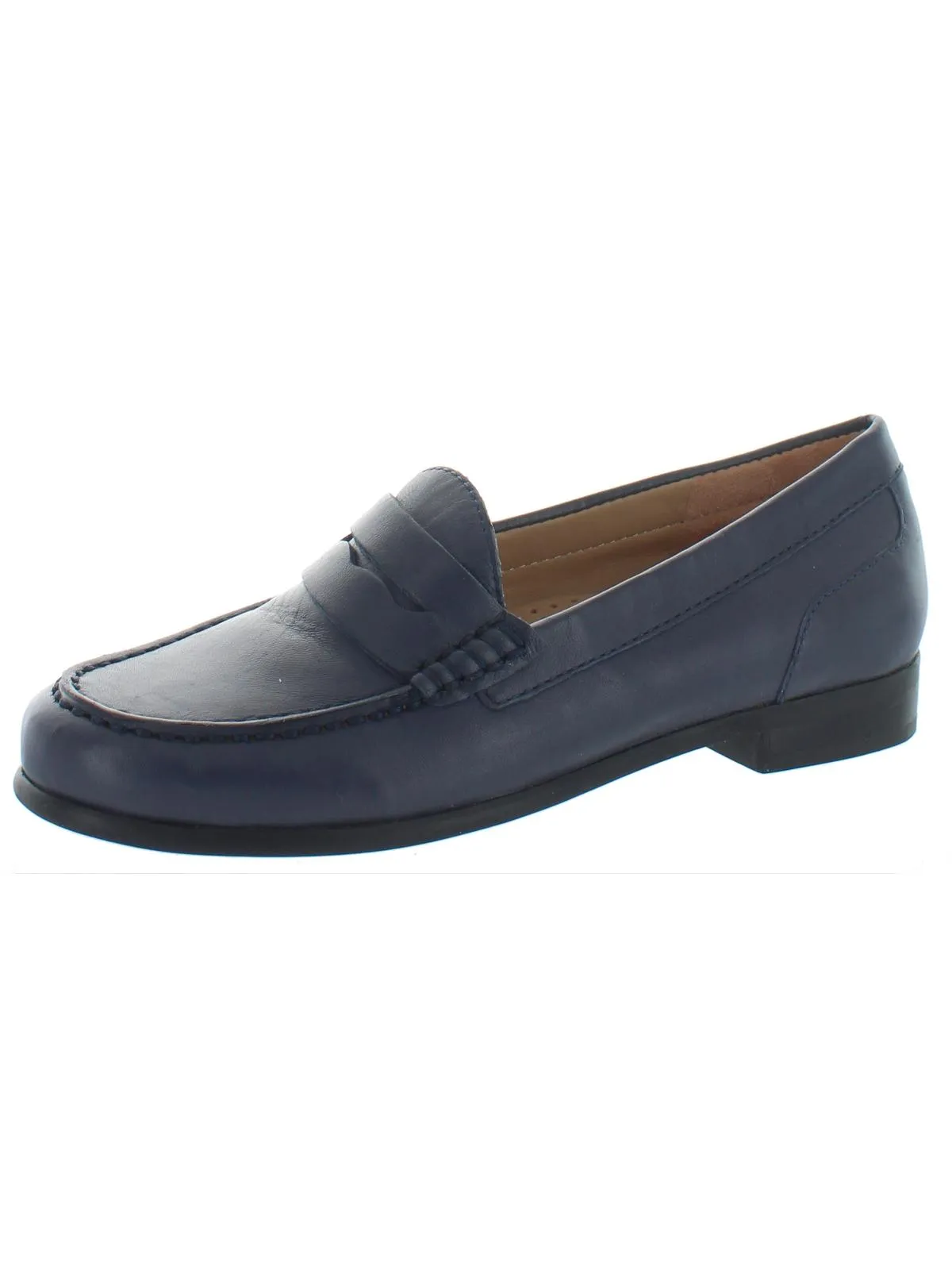 Harper Womens Solid Moc Toe Loafers