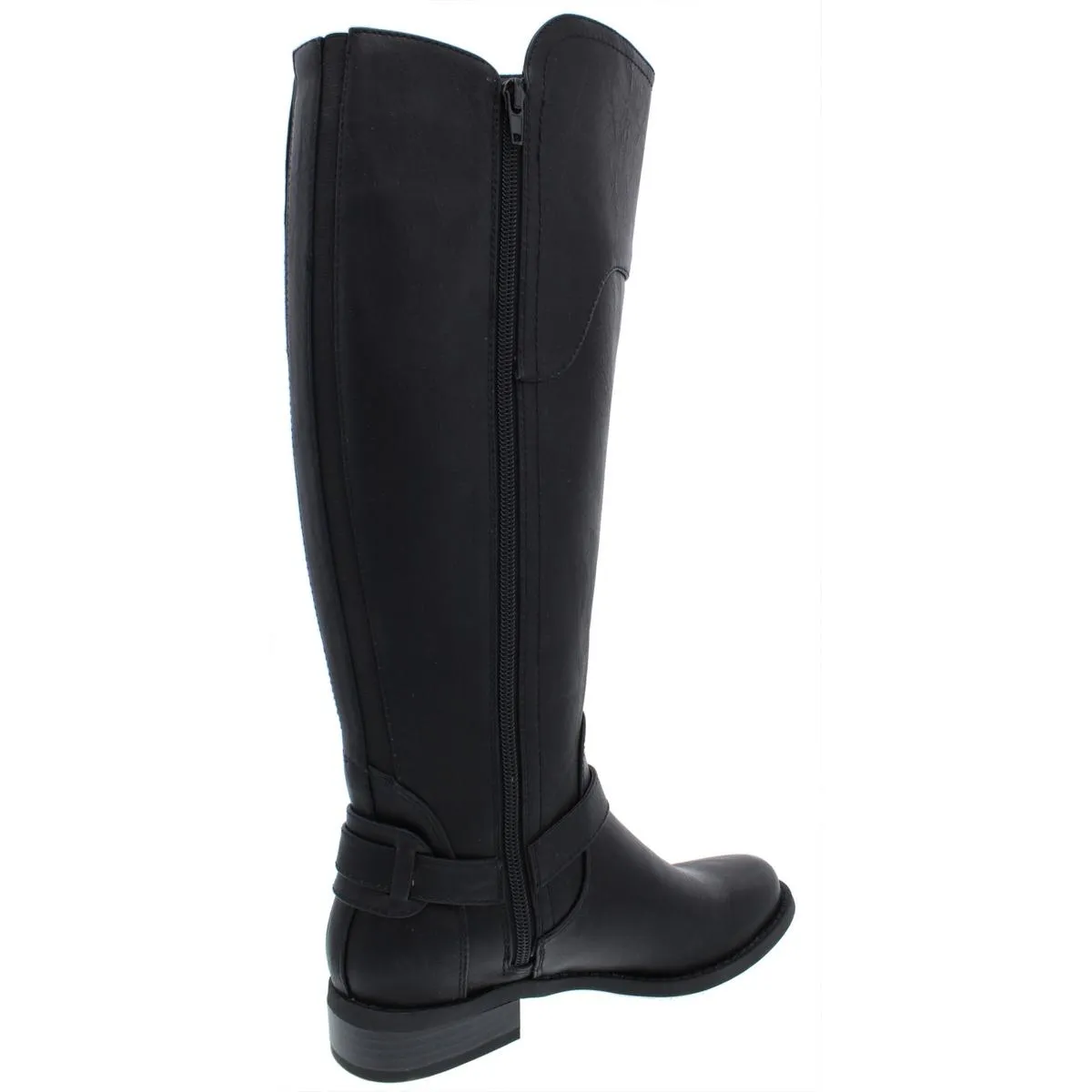 Harson Womens Wide Calf Faux Leather Knee-High Boots